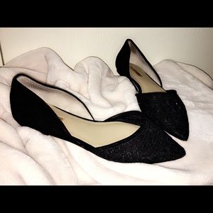 Black Lace Flats
